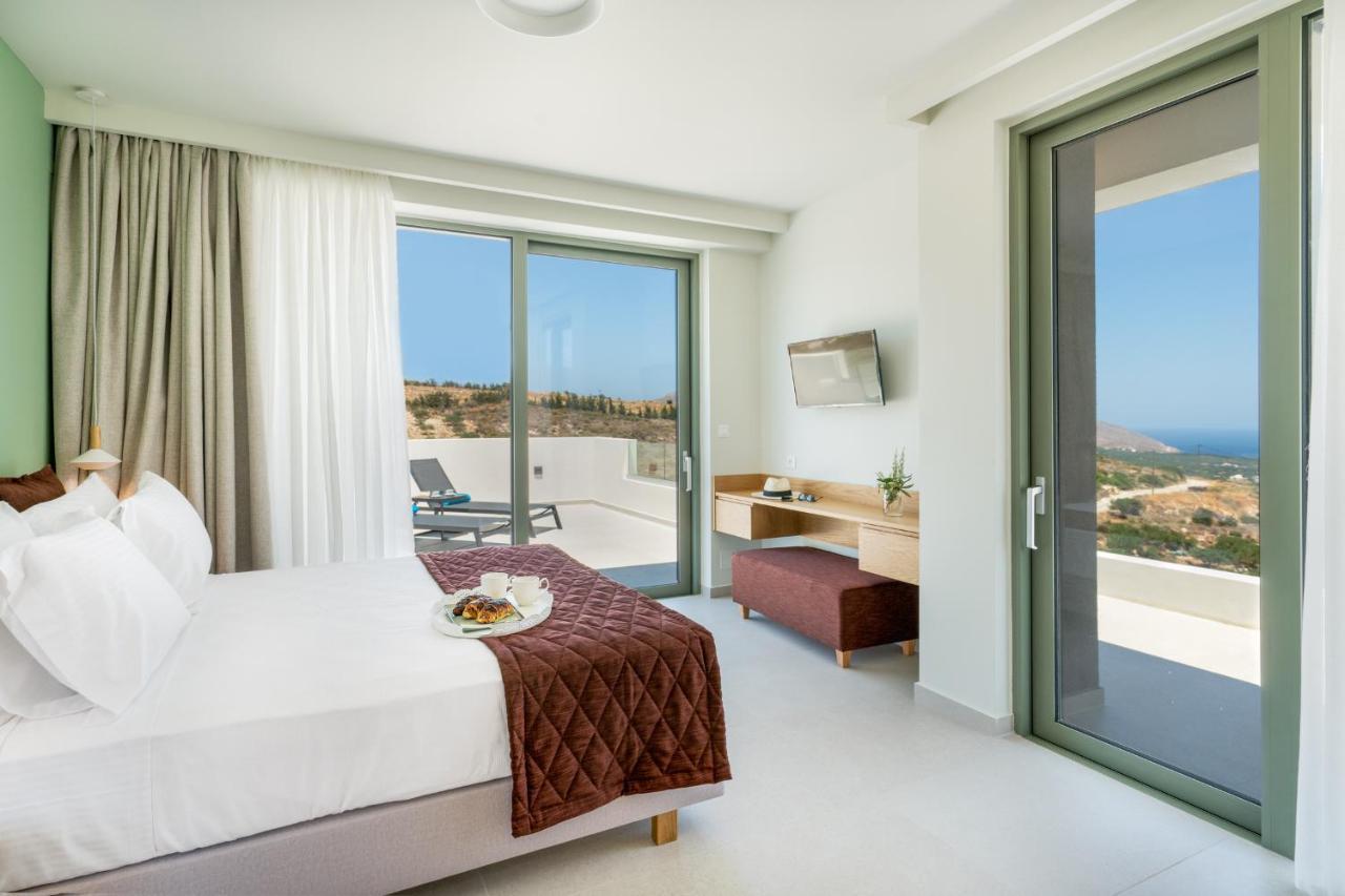 Luxurious Villa Cretan Aura With Private Heated Pool, Jacuzzi And Playroom Agios Ioannis  Экстерьер фото