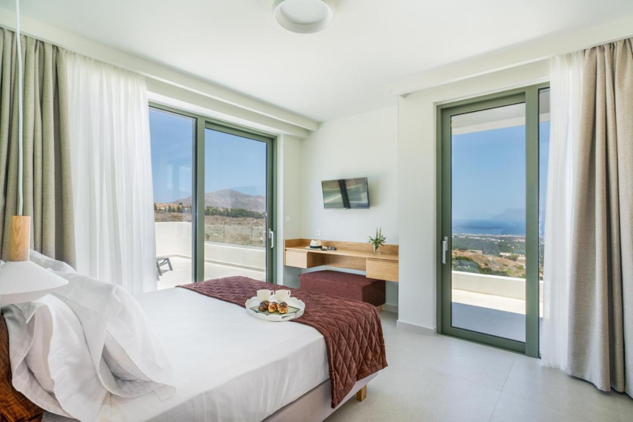 Luxurious Villa Cretan Aura With Private Heated Pool, Jacuzzi And Playroom Agios Ioannis  Экстерьер фото
